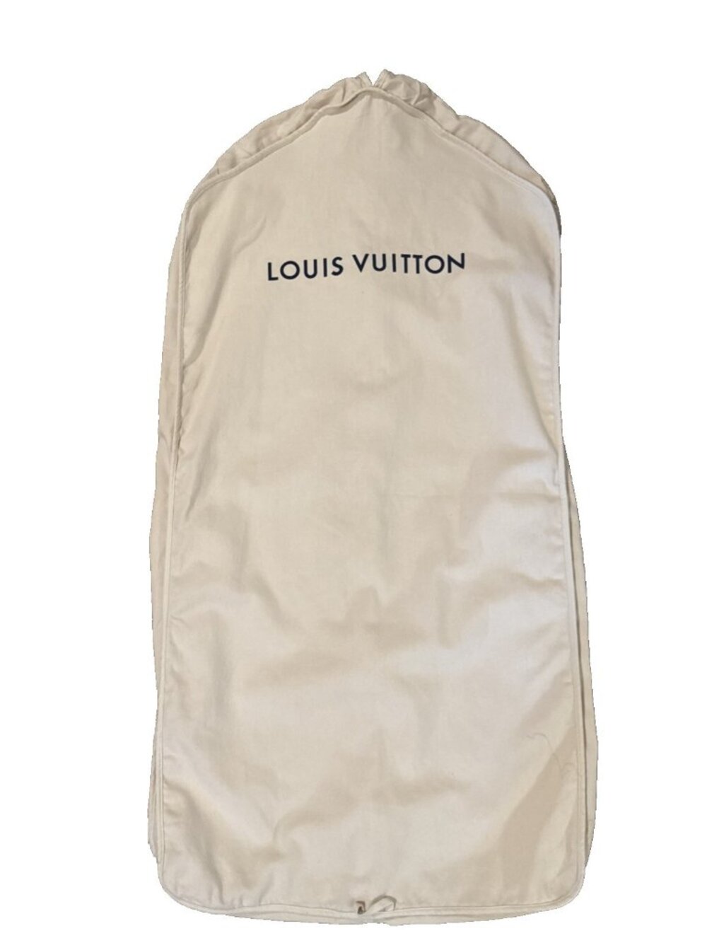 Genuine LOUIS VUITTON Beige Garment Bag - Designer Dress Suit Cover